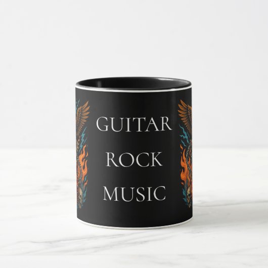 Tasse Mug Guitare Rock Music マグカップ (中央)
