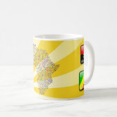 Tasse, mug imprimé Afro コーヒーマグカップ (正面右)