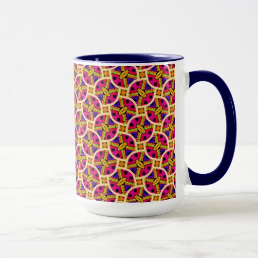 Tasse MUG Jimette Design rose jaune orange blanc マグカップ (右)
