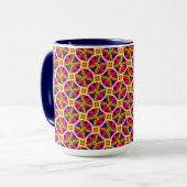 Tasse MUG Jimette Design rose jaune orange blanc マグカップ (正面左)