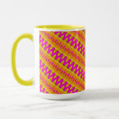 Tasse MUG Jimette Design rose orange blanc マグカップ (左)