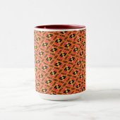 Tasse MUG Jimette Design rose orange blanc マグカップ (中央)