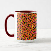 Tasse MUG Jimette Design rose orange blanc マグカップ (左)