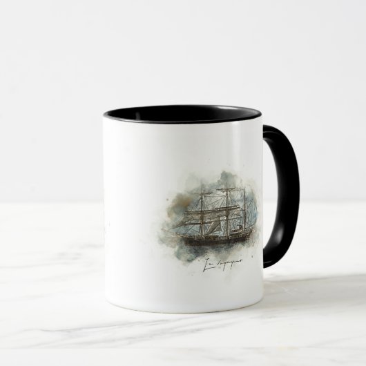 Tasse mug le voyageur マグカップ (正面右)