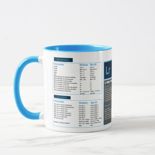 Tasse mug raccourcie clavier Lightroom マグカップ (左)