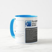 Tasse mug raccourcie clavier Word マグカップ (正面左)