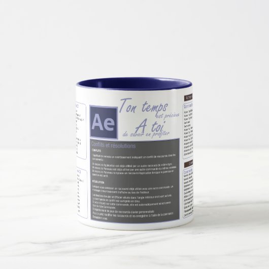 Tasse mug raccourcis clavier After effect マグカップ (中央)