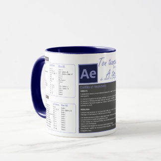 Tasse mug raccourcis clavier After effect マグカップ