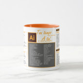 Tasse mug raccourcis clavier Illustrator マグカップ (中央)