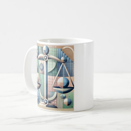Tasse, mug, signe du zodiaque "Balance" コーヒーマグカップ (正面左)