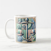 Tasse, mug, signe du zodiaque "Balance" コーヒーマグカップ (左)