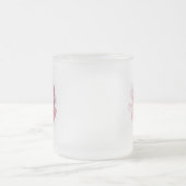 Tasse / Mug transparent Pivoine Rose Personnalisé フロストグラスマグカップ (中央)