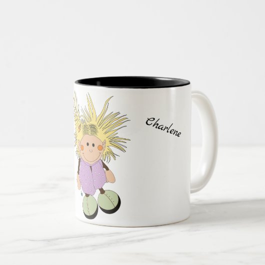 Tasse "My little witch" ツートーンマグカップ (正面右)