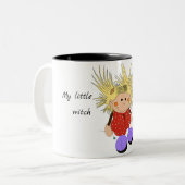 Tasse "My little witch" ツートーンマグカップ (正面左)