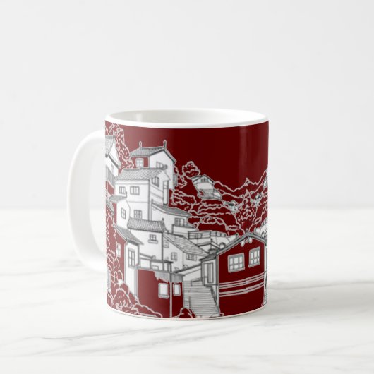 Tasse nature du japon コーヒーマグカップ (正面左)