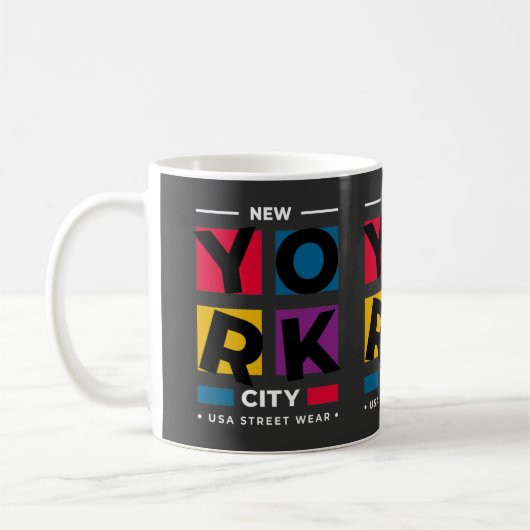 Tasse New York Design コーヒーマグカップ (左)