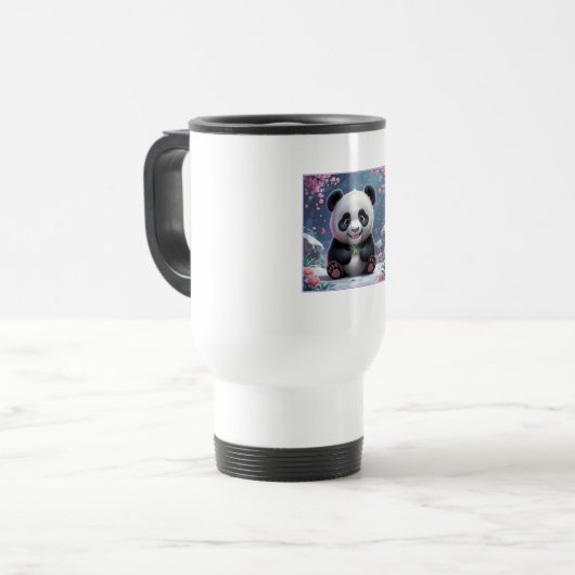 Tasse Panda Kawaii - Douceur à emporter  トラベルマグ (正面左)