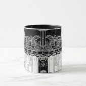 Tasse paris,france,tour Eiffel マグカップ (中央)