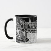 Tasse paris,france,tour Eiffel マグカップ (左)