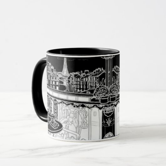 Tasse paris,france,tour Eiffel マグカップ (正面左)