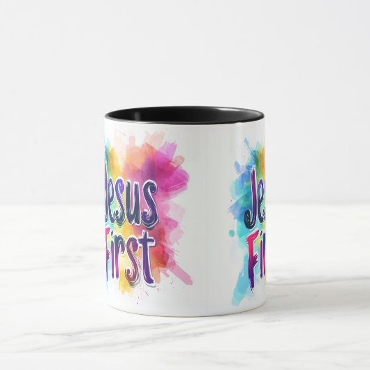 Tasse personnalisé Jesus First マグカップ (中央)