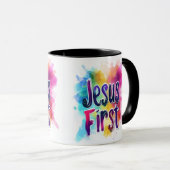 Tasse personnalisé Jesus First マグカップ (正面右)