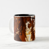 tasse photo feuilles d'érable ツートーンマグカップ (正面左)