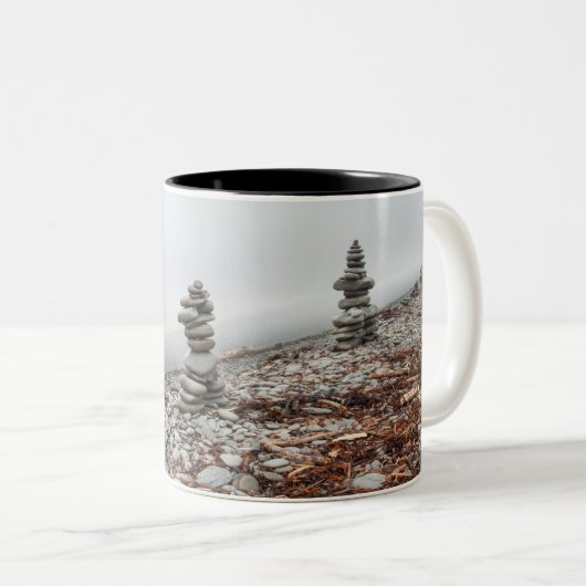 Tasse, photo inukshuk ツートーンマグカップ (正面右)