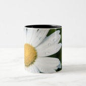tasse photo, une margueritte, font vert ツートーンマグカップ (中央)