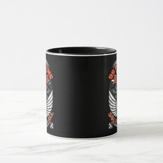 Tasse pour les passionnés de moto マグカップ (中央)