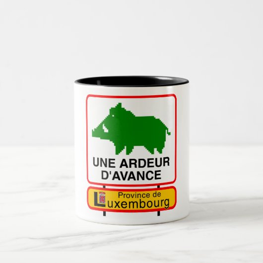 Tasse - PROVINCE DE LUXEMBOURG ツートーンマグカップ (中央)