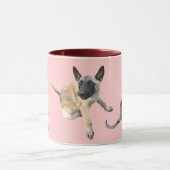tasse puppy malinois rose マグカップ (中央)