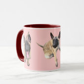 tasse puppy malinois rose マグカップ (正面左)