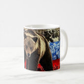 Tasse Putin auf Bär コーヒーマグカップ (正面右)