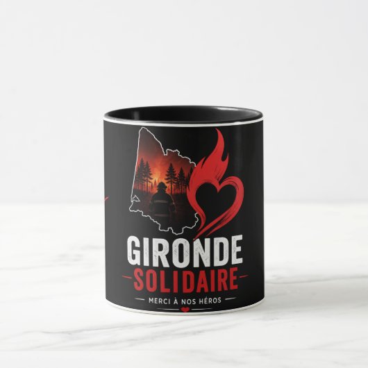 Tasse rendant hommage aux Pompiers マグカップ (中央)