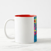 tasse rouge sur dessins terminer ツートーンマグカップ (左)