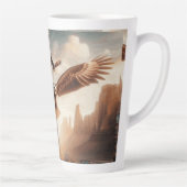 Tasse route 66 avec un aigle royal en vol カフェラテマグ (右)