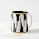 tasse | schwarz | weiss | gold | triangle °2 ツートーンマグカップ (正面右)