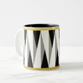 tasse | schwarz | weiss | gold | triangle °2 ツートーンマグカップ (正面左)