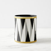 tasse | schwarz | weiss | gold | triangle °2 ツートーンマグカップ (中央)