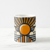 Tasse Soleil – Le soleil brille derrière les nuage コーヒーマグカップ (中央)