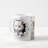 Tasse souris & chat コーヒーマグカップ (正面左)