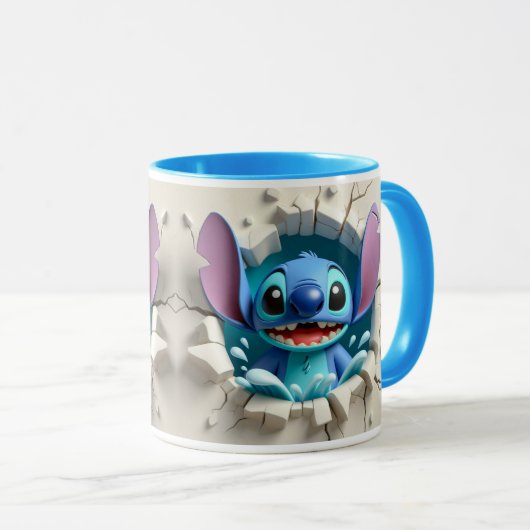 Tasse stich 3d マグカップ (正面右)
