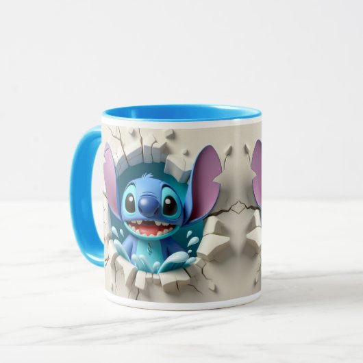 Tasse stich 3d マグカップ (正面左)