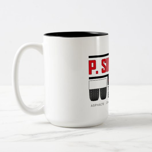 Tasse Transport ツートーンマグカップ (左)