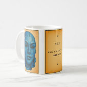 Tasse triptyque masque コーヒーマグカップ (正面左)