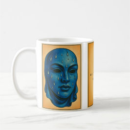 Tasse triptyque masque  コーヒーマグカップ
