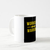 Tasse Workout Warrior コーヒーマグカップ (正面左)