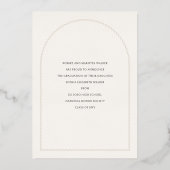 Tassel Arch Foil Graduation Announcement 箔招待状 (裏面)