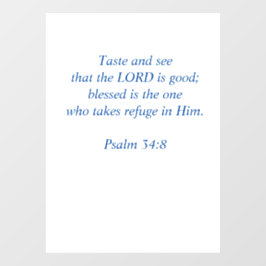 Taste and See that the Lord Is Good ウィンドウサイン